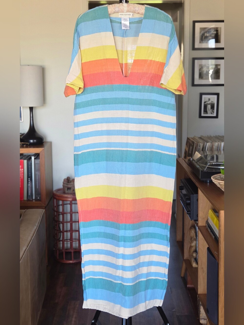 Mara Hoffman Striped Swim Cover-Up - Organic Cotton